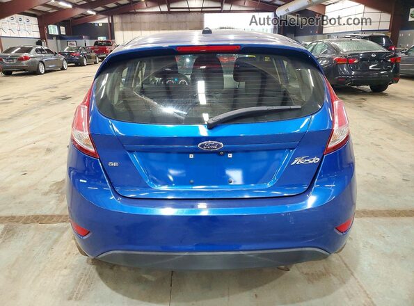 3FADP4EJXKM107861 2019 FORD FIESTA Синий Вид сзади