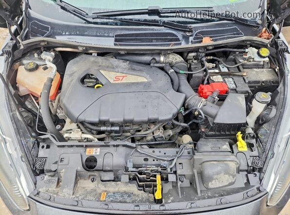 3FADP4GXXKM166409 2019 FORD FIESTA Серый Вид задней части салона