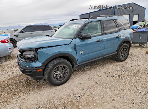 3FMCR9B60PRD65891 2023 FORD BRONCO Бирюзовый Передняя левая четверть