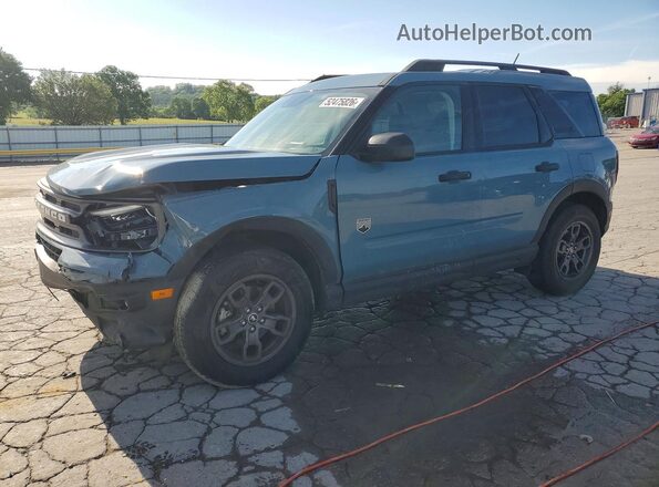 3FMCR9B6XPRD68152 2023 FORD BRONCO Синий Передняя левая четверть
