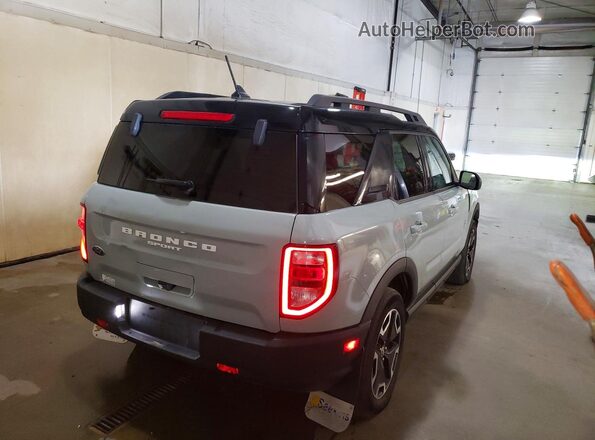 3FMCR9C61PRE33064 2023 FORD BRONCO Бирюзовый Задняя правая четверть