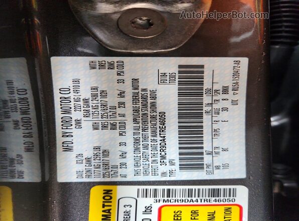 3FMCR9DA4TRE46050 2026 FORD BRONCO Серый Вид подкапотного пространства
