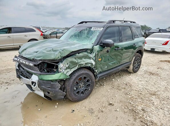3FMCR9DA9SRE98093 2025 FORD BRONCO Зеленый Передняя левая четверть