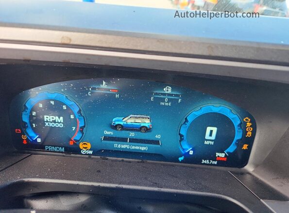 3FMCR9DA9SRF27592 2025 FORD BRONCO Черный Вид щитка приборов