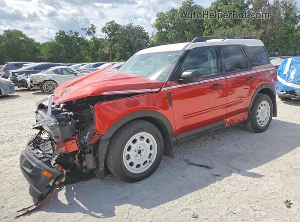 3FMCR9G68PRD08458 2023 FORD BRONCO Красный Передняя левая четверть