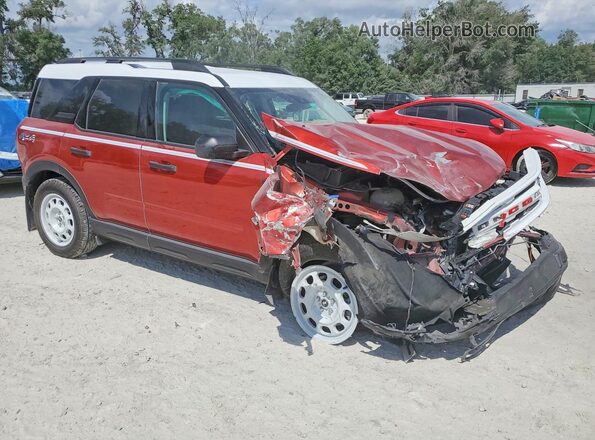 3FMCR9G68PRD08458 2023 FORD BRONCO Красный Передняя правая четверть