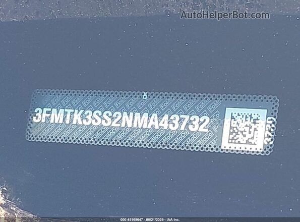 3FMTK3SS2NMA43732 2022 FORD MUSTANG MACH-E Purple 
