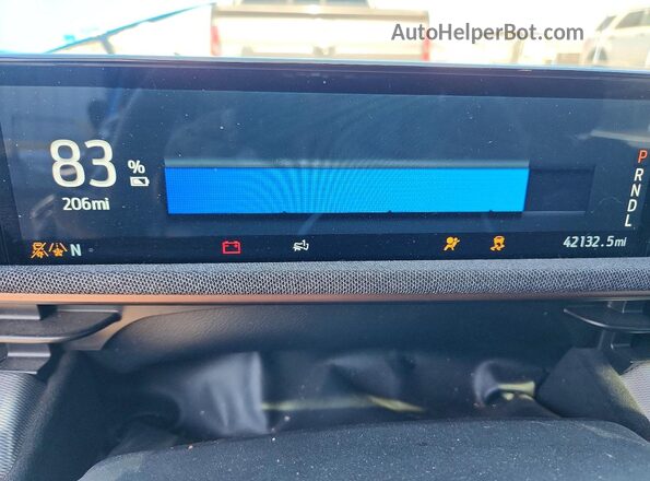 3FMTK4SE0MME02882 2021 FORD MUSTANG Blue Вид щитка приладів