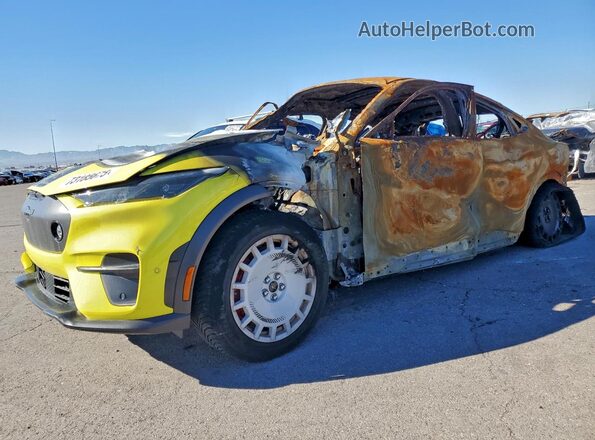 3FMTK4SX6RMA14077 2024 FORD MUSTANG Желтый Передняя левая четверть