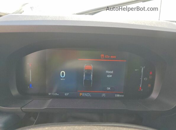 3FTTW8BA7SRB26102 2025 FORD MAVERICK White Vista del cuadro de instrumentos