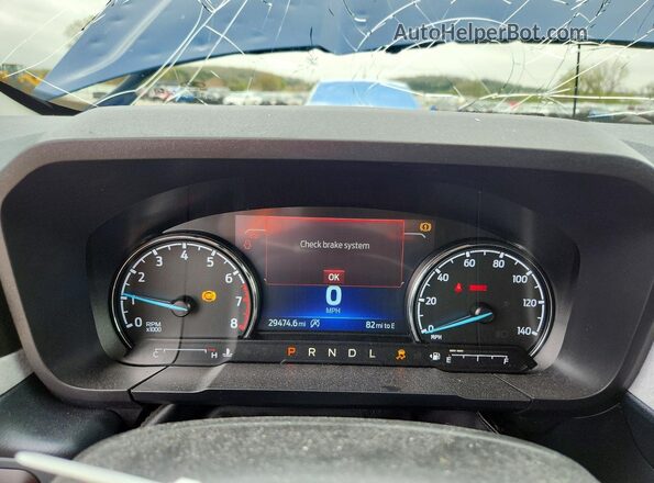 3FTTW8F90PRA67675 2023 FORD MAVERICK Синий Вид щитка приборов