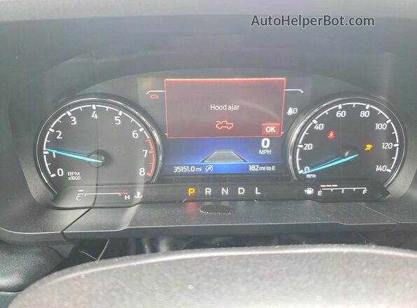 3FTTW8F91NRA20569 2022 FORD MAVERICK Gray Вид щитка приладів