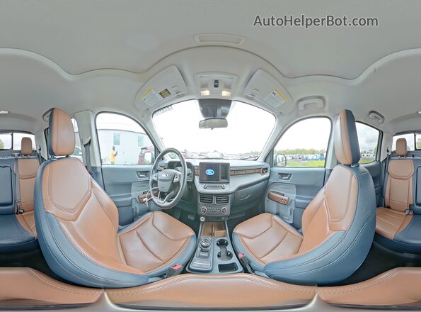 3FTTW8F91NRA20569 2022 FORD MAVERICK Gray Панорамний вид салону 360°