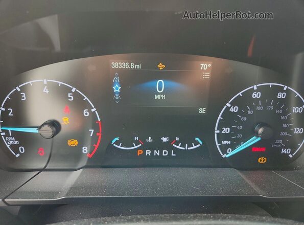 3FTTW8F93NRA05894 2022 FORD MAVERICK White Вид щитка приладів