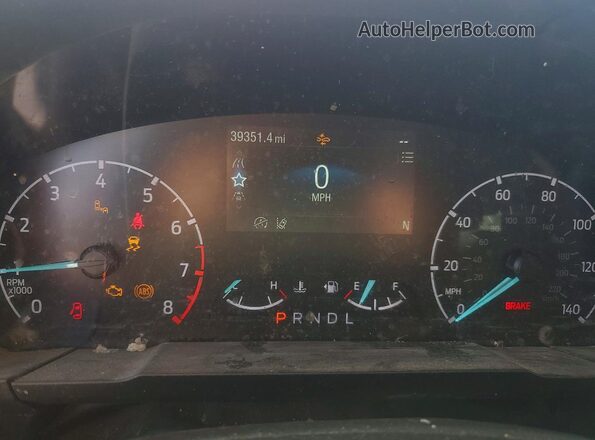 3FTTW8F97PRA37475 2023 FORD MAVERICK Оранжевый Вид щитка приборов