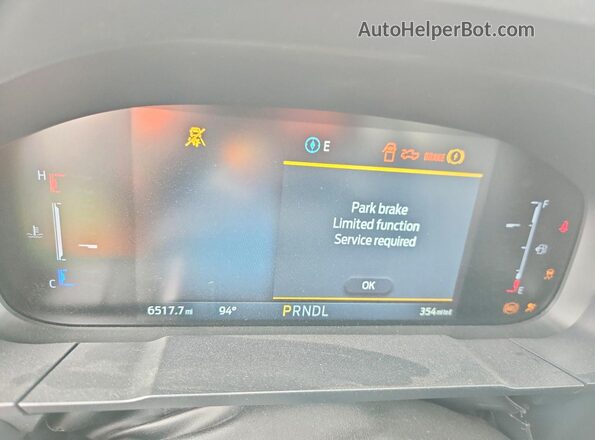 3FTTW8H30SRB20148 2025 FORD MAVERICK Blue Vista del cuadro de instrumentos