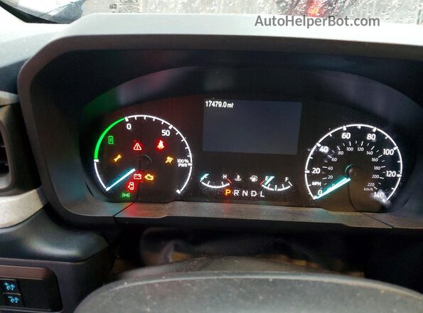 3FTTW8H31RRB14238 2024 FORD MAVERICK Синий Вид щитка приборов