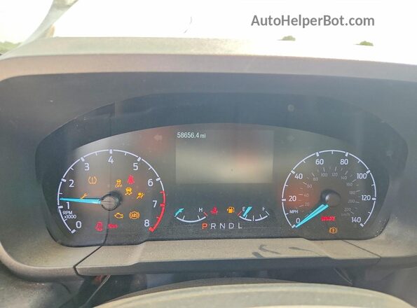 3FTTW8H98RRA55676 2024 FORD MAVERICK White Вид щитка приладів