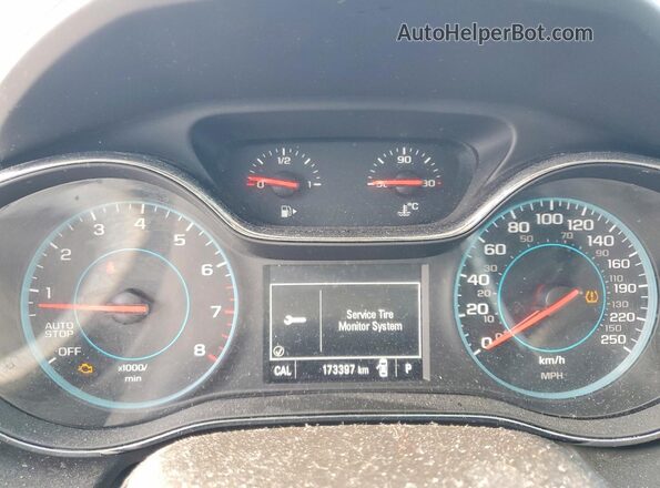 3G1BC5SM4HS535973 2017 CHEVROLET CRUZE Серебряный Вид щитка приборов