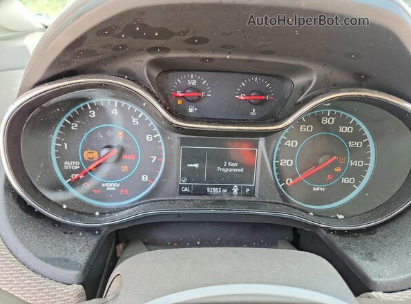 3G1BE6SM1JS637527 2018 CHEVROLET CRUZE Белый Вид щитка приборов