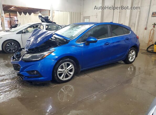 3G1BE6SM3JS654099 2018 CHEVROLET CRUZE Blue Առջևի ձախ երեք քառորդ տեսարան