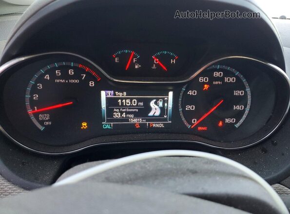3G1BE6SM4JS635447 2018 CHEVROLET CRUZE Угольный Вид щитка приборов