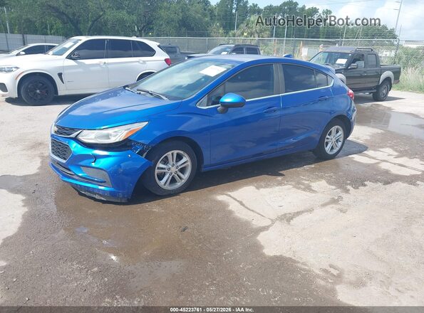 3G1BE6SM5JS607639 2018 CHEVROLET CRUZE Blue Vista tres cuartos delantera izquierda