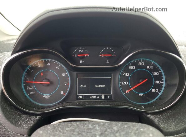 3G1BE6SM6HS545100 2017 CHEVROLET CRUZE Белый Вид щитка приборов