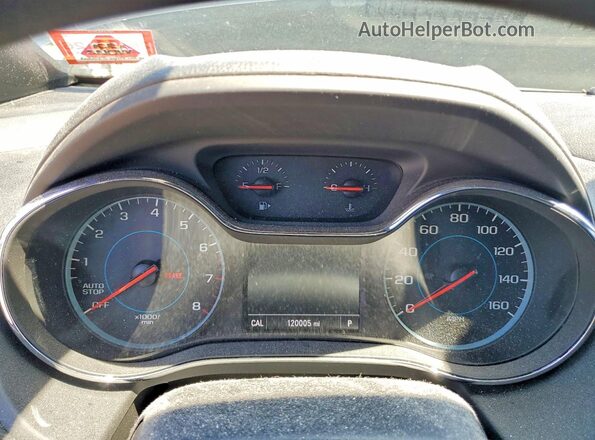 3G1BE6SM8JS519748 2018 CHEVROLET CRUZE Charcoal Widok zestawu wskaźników