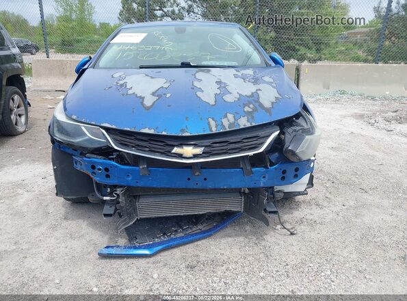 3G1BE6SM8JS567945 2018 CHEVROLET CRUZE Blue Instrument cluster view