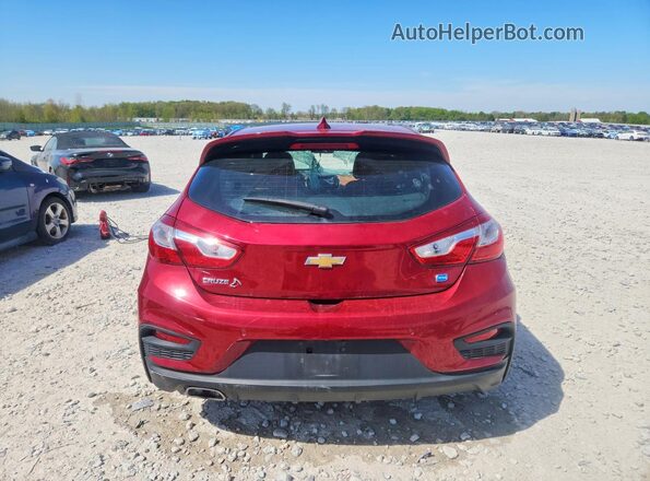 3G1BH6SE5JS508089 2018 CHEVROLET CRUZE Красный Вид сзади