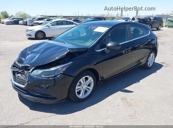 3G1BH6SE6JS653206 2018 CHEVROLET CRUZE Черный Передняя левая четверть
