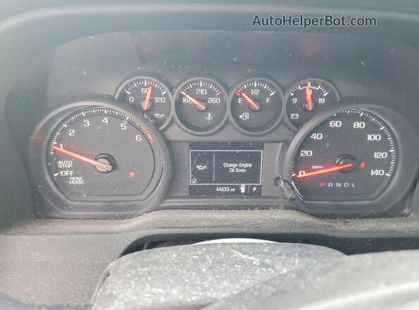 3GCNAAED2PG332242 2023 CHEVROLET SILVERADO White Widok zestawu wskaźników