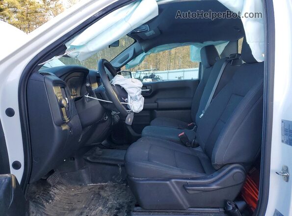 3GCNAAED2PG332242 2023 CHEVROLET SILVERADO White Widok wnętrza z przodu