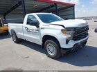 2024 Chevrolet Silverado 1500 2wd  Long Bed Wt White vin: 3GCNAAEK9RG106166