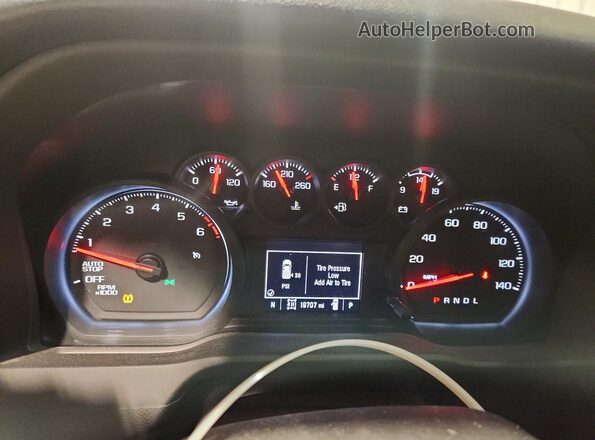 3GCNDAED0RG101768 2024 CHEVROLET SILVERADO White ხელსაწყოთა პანელის ხედი