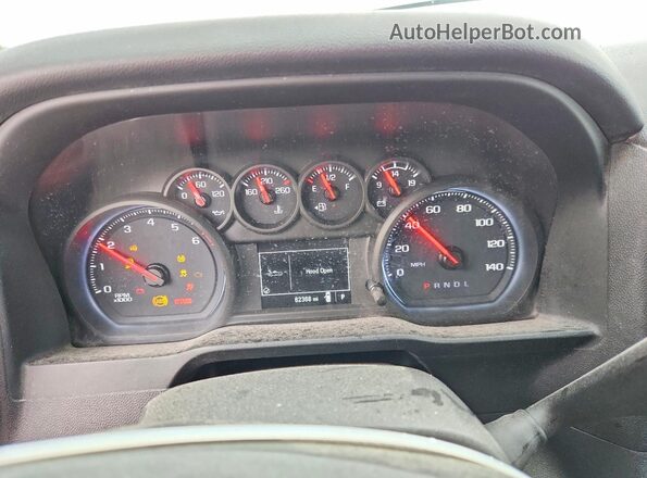 3GCNWAEF1LG235448 2020 CHEVROLET SILVERADO Белый Вид щитка приборов