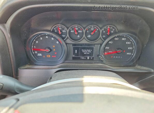 3GCNWAEF2MG359035 2021 CHEVROLET SILVERADO Белый Вид щитка приборов