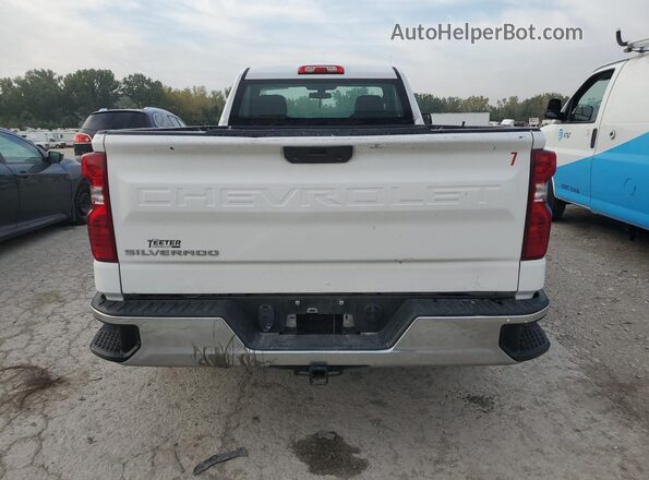 3GCNWAEF5MG314302 2021 CHEVROLET SILVERADO White უკანა ხედი