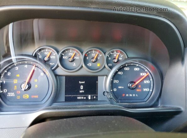 3GCNWAEH9LG201128 2020 CHEVROLET SILVERADO Белый Вид щитка приборов