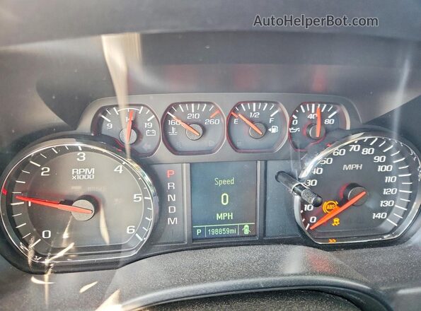 3GCPCNEC5GG372767 2016 CHEVROLET SILVERADO White Вид щитка приладів