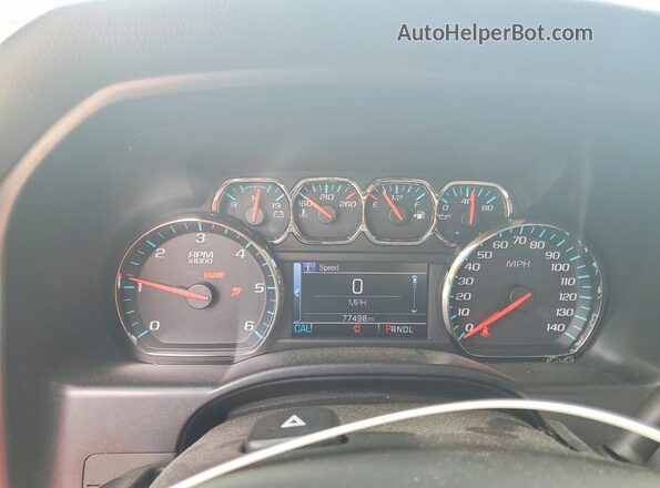 3GCPCREC3JG313926 2018 CHEVROLET SILVERADO Серебряный Вид щитка приборов