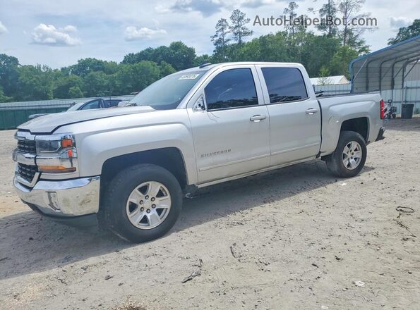 3GCPCREC3JG313926 2018 CHEVROLET SILVERADO Серебряный Передняя левая четверть
