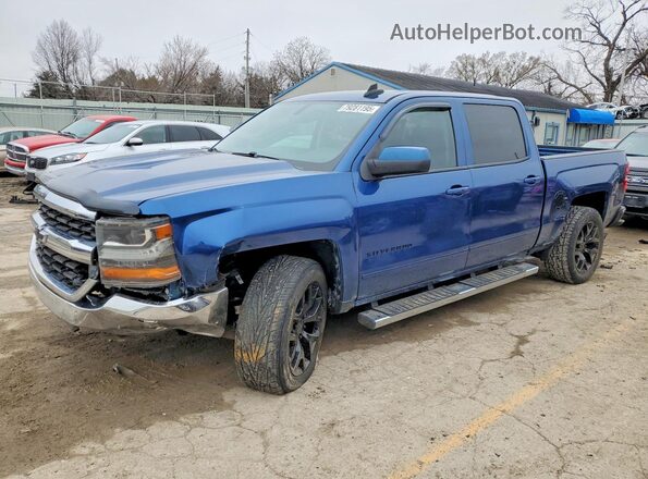 3GCPCREC7GG233084 2016 CHEVROLET SILVERADO Blue Առջևի ձախ երեք քառորդ տեսարան