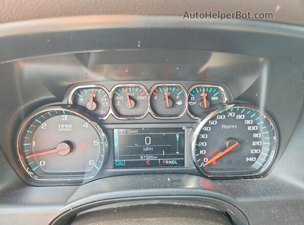 3GCPCREC8JG485448 2018 CHEVROLET SILVERADO Красный Вид щитка приборов