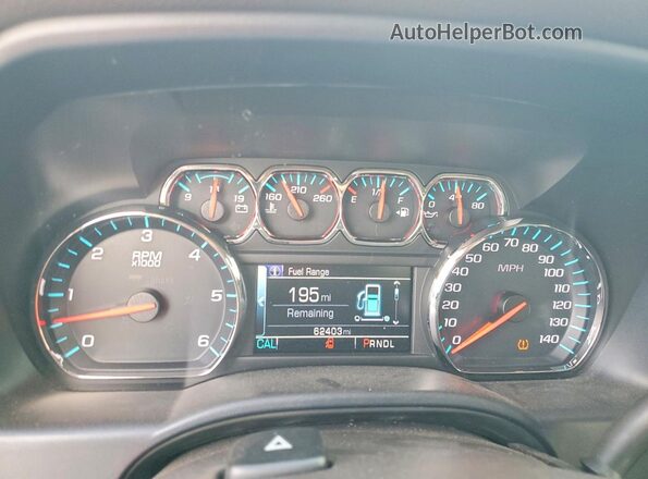 3GCPCSEC9JG263928 2018 CHEVROLET SILVERADO Blue Вид щитка приладів