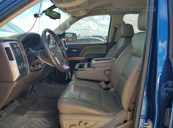 3GCPCSEC9JG263928 2018 CHEVROLET SILVERADO Blue Вид салону спереду
