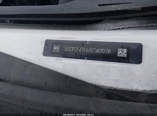 3GCPDFEK4RG361076 2024 CHEVROLET SILVERADO White Widok komory silnika