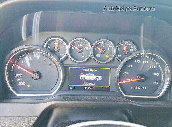 3GCPWDED3LG226873 2020 CHEVROLET SILVERADO Серебряный Вид щитка приборов