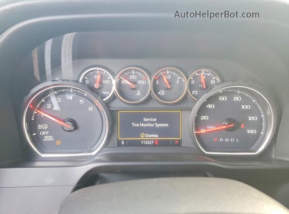 3GCPWDED8KG183291 2019 CHEVROLET SILVERADO White Widok zestawu wskaźników